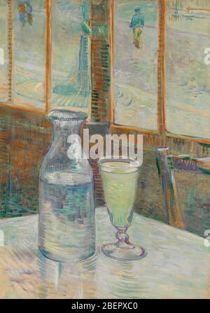 Ancora-vita con vetro di Assenzio di Van Gogh 1887. Museo Van Gogh, Amsterdam Foto Stock