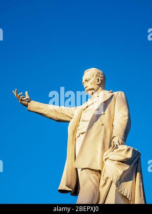 Statua di Jose Marti, Piazza principale, Cienfuegos, Provincia di Cienfuegos, Cuba Foto Stock