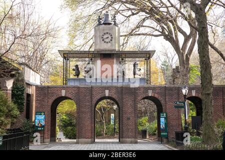 L'orologio musicale George Delacorte a Central Park, New York. Foto Stock