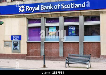 Royal Bank of Scotland Premises, Ayr, Scotland Foto Stock