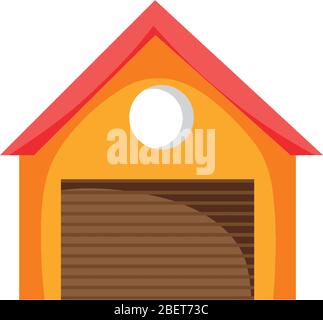 consegna in magazzino logistico carico isolato icona desing vettore illustrazione Illustrazione Vettoriale