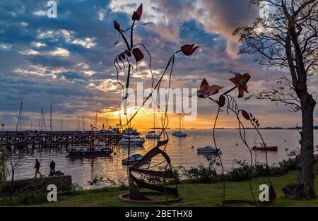 Colonai del Sacramento al tramonto. Foto Stock