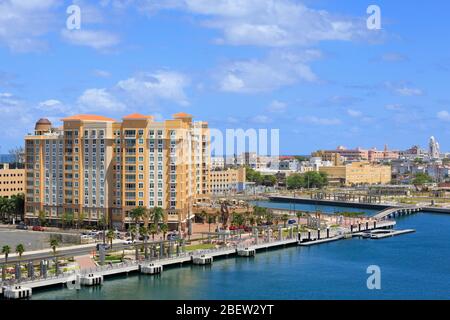 Bahia Urbana a San Juan, Porto Rico, Caraibi Foto Stock