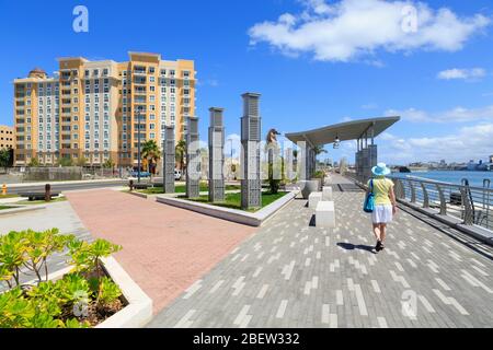 Bahia Urbana a San Juan, Porto Rico, Caraibi Foto Stock