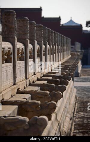 Dettaglio all'interno della città proibita / Pechino Foto Stock