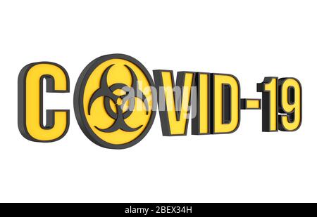 Coronavirus COVID-19 Illustrazione Foto Stock