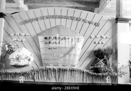 Nel 1959 le grandi commissioni espositive delle mostre agricole nelle province di Shaanxi Gansu Qinghai e Ningxia nel 1958 la cotta di grano della provincia Foto Stock