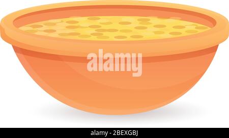 Icona zuppa di supercibo. Cartoon di superfood zuppa icona vettoriale per web design isolato su sfondo bianco Illustrazione Vettoriale