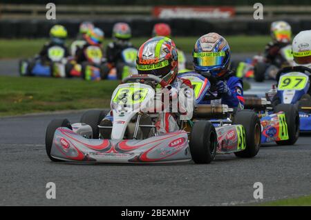 Carriera di cadet nel karting di Lando Norris. Foto Stock