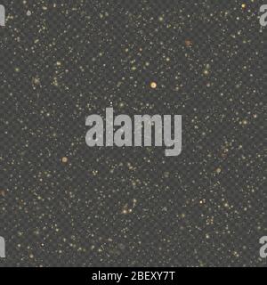Effetto overlay glitter gold effetto lucentezza su sfondo trasparente. EPS 10 Illustrazione Vettoriale