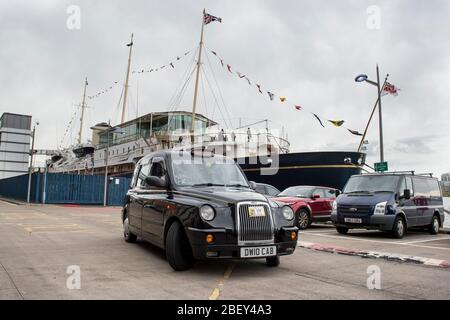 I taxi centrali di Edimburgo sono un ottimo modo per girare la città Foto Stock