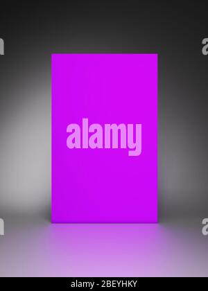 Scena astratta e minimale con podio e sfondo astratto. Forma geometrica. Scena colori pastello viola. Foto Stock