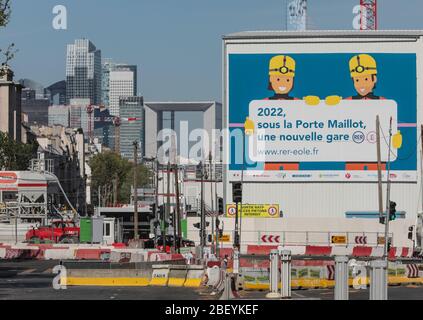 PROGETTO EOLE PORTE MAILLOT, PARIGI Foto Stock