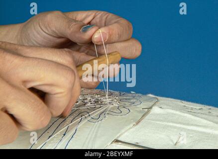 Italia Calabria ' Tombolo ' opera Foto Stock