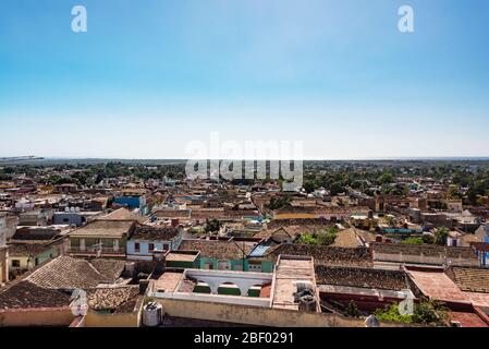 vista panoramica sulla città di trinidad su cuba Foto Stock