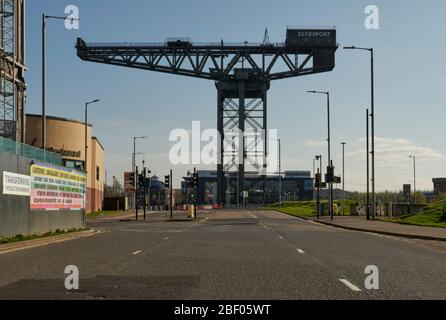 Finnieston, Glasgow durante il blocco Foto Stock