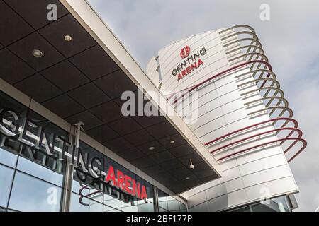 Arena di Genting edificio, NEC Birmingham, Inghilterra, Regno Unito Foto Stock