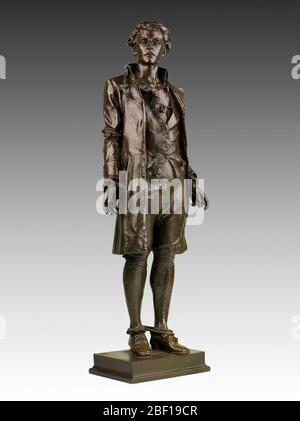 Nathan Hale. Nathan Hale (1755–1776), insegnante del Connecticut, combatté per l'esercito continentale durante la Guerra d'indipendenza. Gli inglesi impiccarono il soldato di ventun anni come spia dopo essersi infiltrati nelle loro linee a New York. Foto Stock