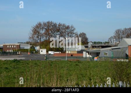 sutton Fields Facility, NHS coronavirus mortuary Hull Foto Stock