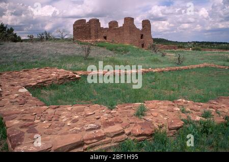 La Purissima Concepcion a Querai Pueblo, Salinas Pueblo Missions National Monument, New Mexico Foto Stock