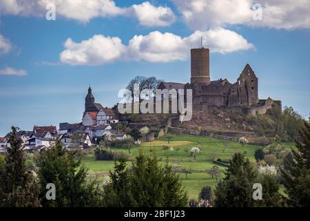 Castello di Gleiberg, Wettenberg Krofdorf-Gleiberg, Assia, Germania, Europa Foto Stock