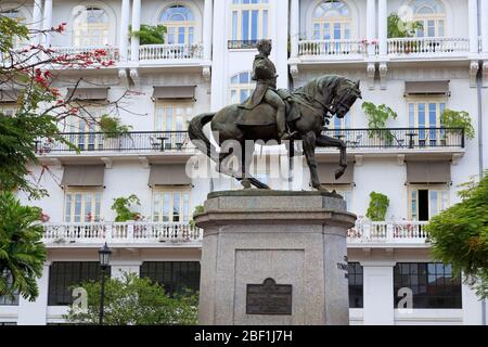 Herrera monumento, Città Vecchia, Panama City, Panama America Centrale Foto Stock