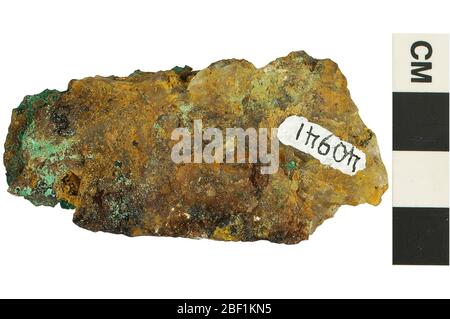 Carbonato minerale Malachite. Questo oggetto fa parte della collezione Education and Outreach, alcuni dei quali sono nel centro di formazione scientifica Q?rius e disponibili per vedere.114 gennaio 2020 Foto Stock