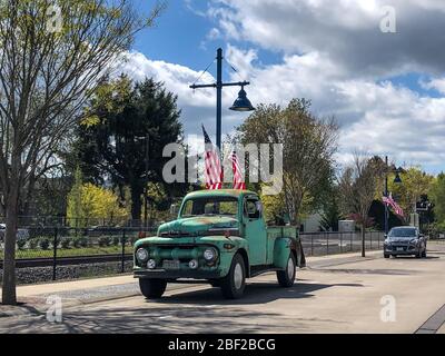 Un vecchio camion classico Foto Stock