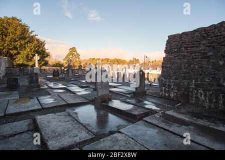 L'Abbazia di Cong rovina a Cong, nella Contea di Mayo, Connemara, Repubblica d'Irlanda Foto Stock