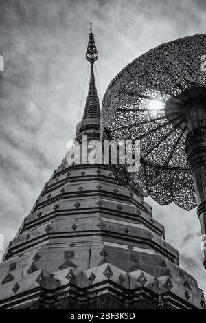 Wat Phrathat Doi Suthep, Chiang Mai, Thailandia Foto Stock