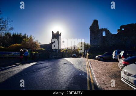 La rovina dell'abbazia di Cong a Cong, nella Contea di Mayo, Connemara, nella Repubblica d'Irlanda Foto Stock