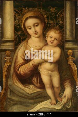 La Madonna e il bambino. Foto Stock
