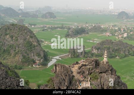 Hang Múa, Ninh Binh, Vietnam Foto Stock