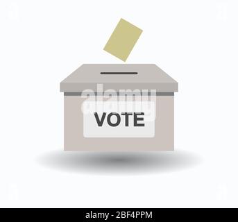 icona di voto illustrata in vettore su sfondo bianco Illustrazione Vettoriale
