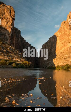 Alba al canyon Sanata Elena nel Big Bend National Park. Foto Stock