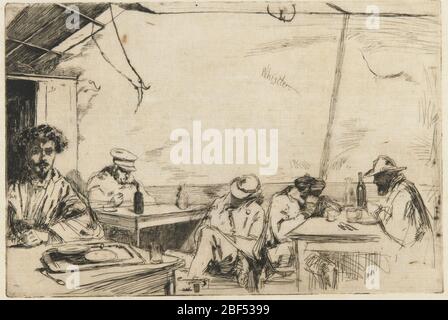 (Artista) James McNeill Whistler; Stati Uniti; 1859; incisione su carta; a x L: 15.3 x 22.7 cm (6 x 8 15/16 in); dono di Charles Lang Freer Foto Stock