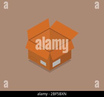 icona del riquadro isometrico illustrata in vettore su sfondo bianco Illustrazione Vettoriale