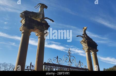 Giardini di Boboli nel centro storico di Firenze Foto Stock