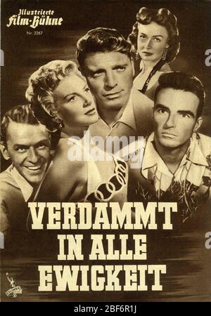 FRANK SINATRA DEBORAH KERR BURT LANCASTER DONNA REED e MONTGOMERY CLIFT da QUI ALL'ETERNITÀ 1953 regista FRED ZINNEMANN romanzo James Jones sceneggiatura Daniel Taradash Columbia Pictures Foto Stock