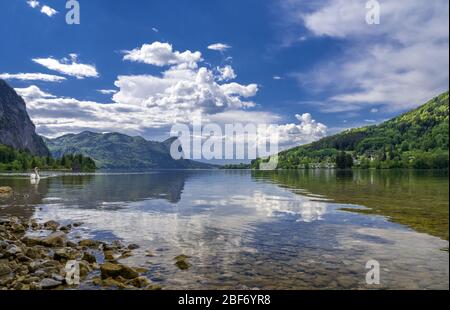 Mondsee nel Salzkammergut, Austria Foto Stock