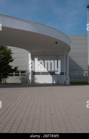 Edificio industriale Vitra Campus, Charles-Eames-Strabe 2, 79576 Weil am Rhein, Germania di Nicholas Grimshaw Foto Stock