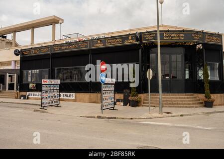 il bar è chiuso per affari Foto Stock