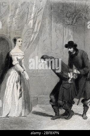 'L'imperatrice de Russie Catherine II (1729-1796) graciant Tschoglokoff auteur d'une tentative d'assassinat contre elle en 1780' (Catherine the Great Foto Stock