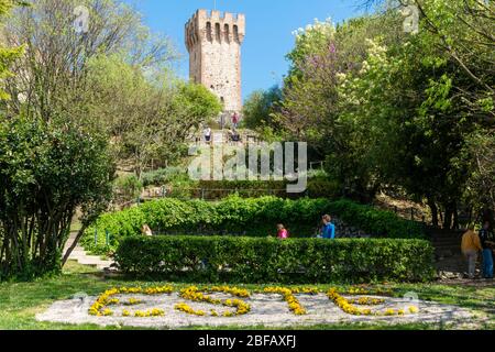 Blumenfest a Este, Provinz Padova, Veneto, Italien, Europa Foto Stock