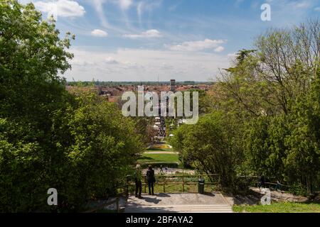 Blumenfest a Este, Provinz Padova, Veneto, Italien, Europa Foto Stock