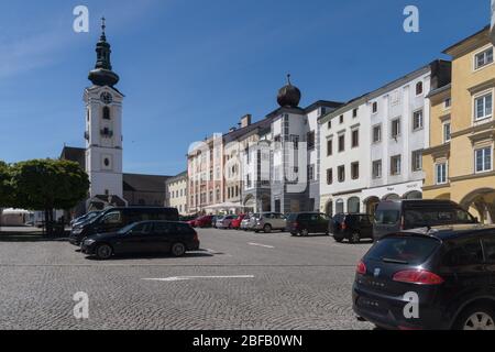 Freistadt, eine oberösterreichische Stadtgemeine mit ca. 8000 Einwohner im unteren Mühlviertel, Austria, Europa Foto Stock