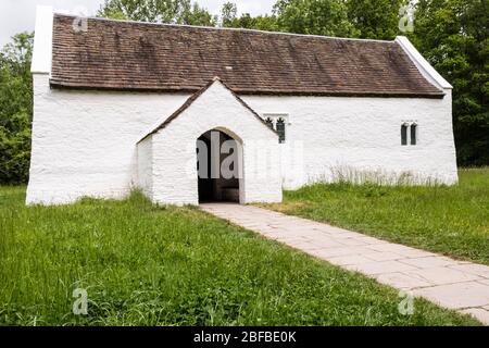 Chiesa di St Teilo al St Fagans National Museum of History, Cardiff, Galles, GB, UK Foto Stock