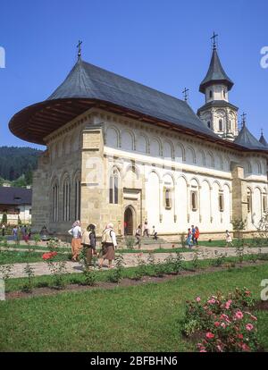 Il Monastero di Putna (chiese dipinte della Moldavia), Putna, Contea di Suceava, Romania Foto Stock