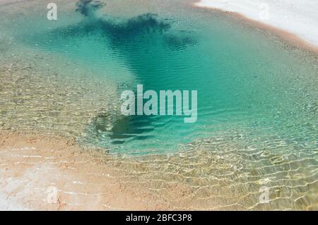 Bellissime lagune turchesi nelle vicine saline Tolar Grande. Salta, Argentina Foto Stock