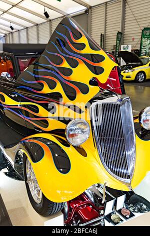 Automobili / American Made 1934 Ford Tudor C400 esposto al Motor Show a Melbourne Victoria Australia. Foto Stock